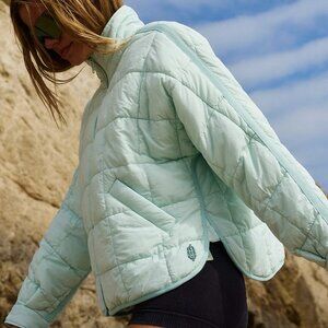 Light Green Jacket with Tree Logo